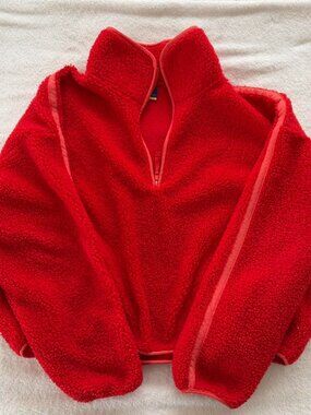 Old Navy Women's Red quarter zip